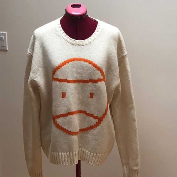 Tory Sport Loose Fit Wool 'Grumps' Pixel Crew Neck Sweater - Picture 2 of 9
